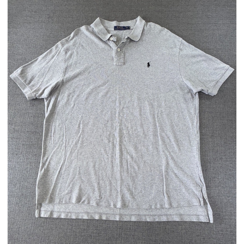 Polo Ralph Lauren Polo Shirt Men's XXL Gray Short Sleeve Pony Logo Cotton